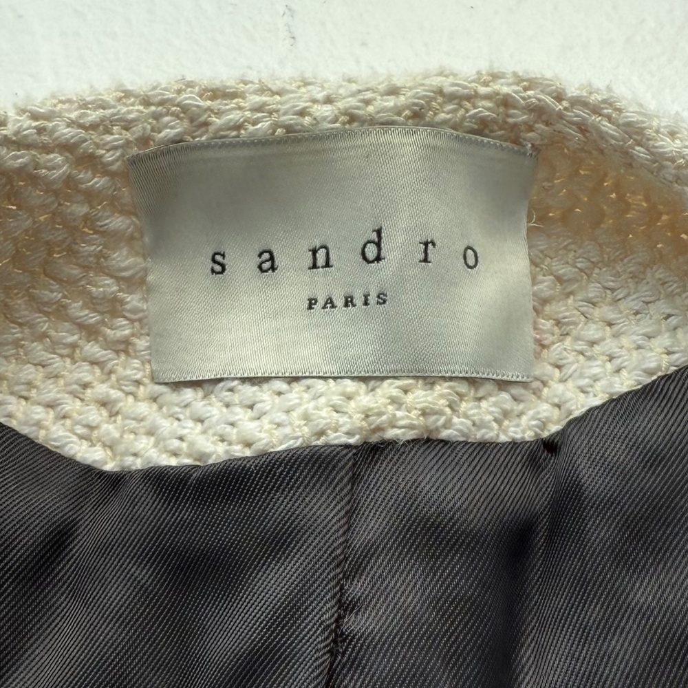 Sandro Tweed Pattern Evening Jacket - image 6